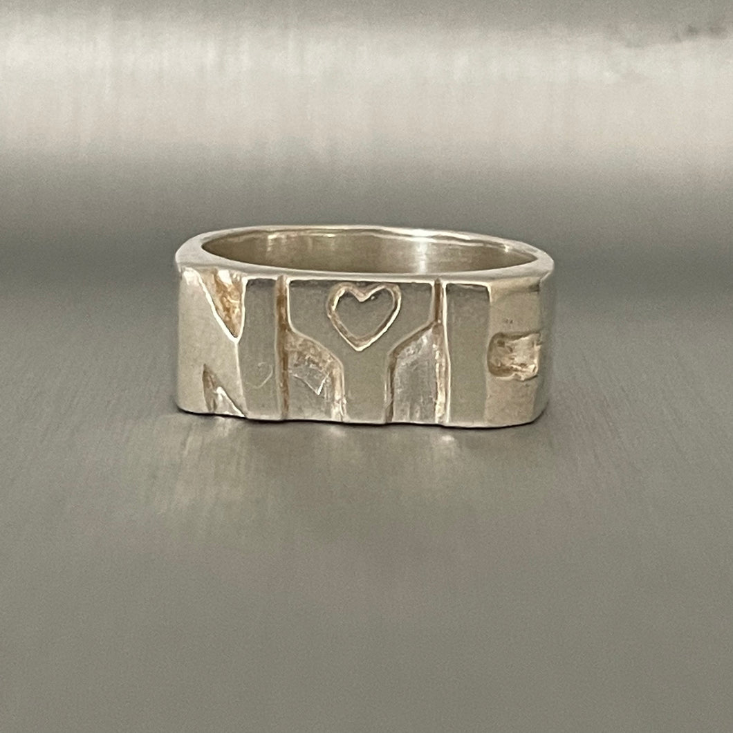 City Emblem Ring Thin